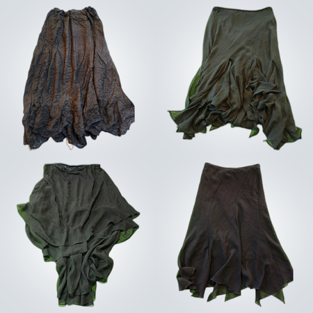 Black Maxi Midi Skirts Bundle