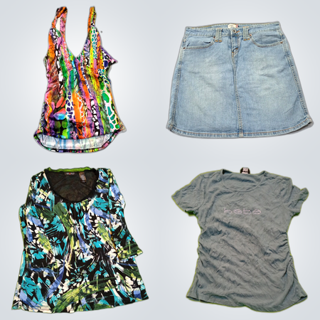 Ensemble de créateurs : Embrielle, Juicy Couture, Levi's et plus - Lot de mode féminin de 8 pièces