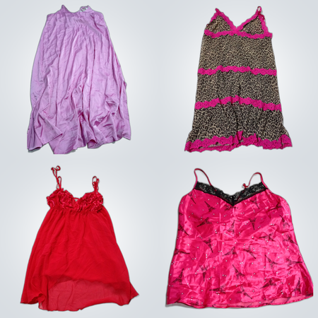 Victoria's Secret & Auden Pink Satin Sleepwear Bundle - 10 Piece Lingerie Set