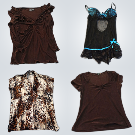 Bebe, Roxy & Harley-Davidson Mixed Bundle - 10 Pc Women's Tops & Tees