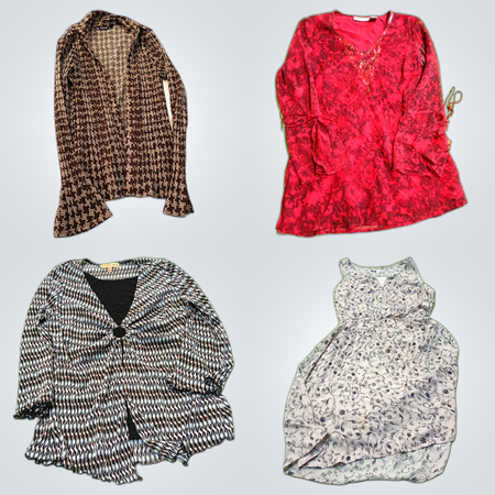 Ensemble Blouse et Robe Florale : Kimono en Satin, Petite Robe et Plus de Dressbarn & APT.9