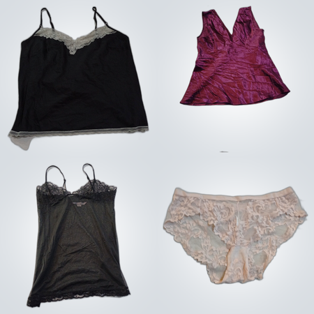 Victoria's Secret & Sleepy Jones Lace Camisoles, Satin Dresses & Lingerie Bundle