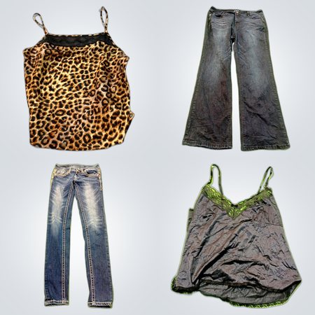 Fleurie Lace & 6-Pack Denim Jeans Bundle: No Boundaries, Vigoss, Premiere, GRACE & More