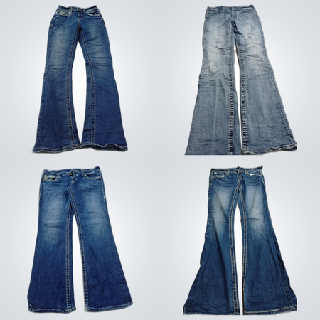 Western Blue, ana & More Denim Jeans Bundle Flare Bootcut Mix