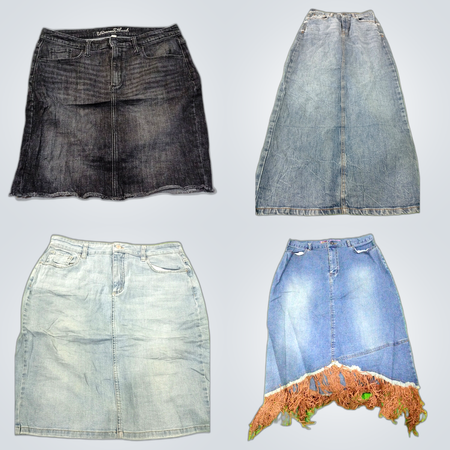 Pacchetti di gonne in denim