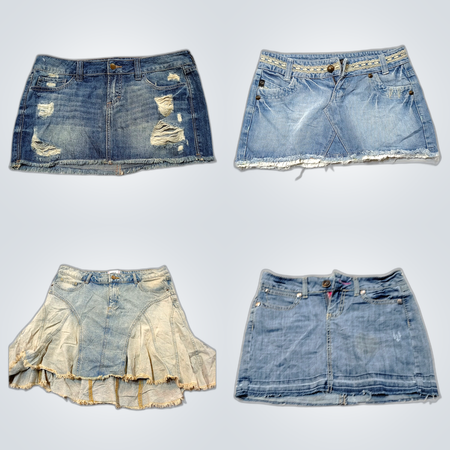 Denim Mini Skirts Bundle