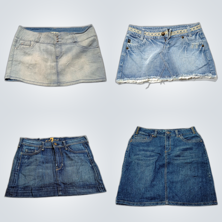Y2K Denim Mini Skirts