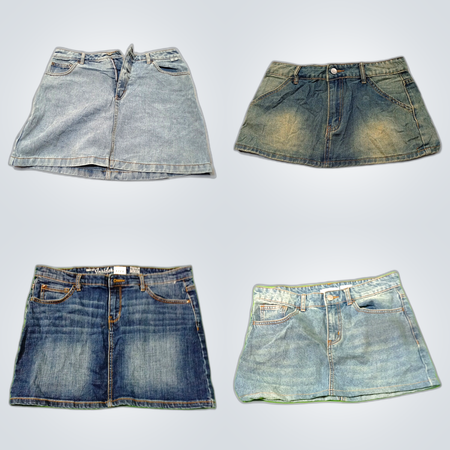 Y2K Denim Mini Skirts