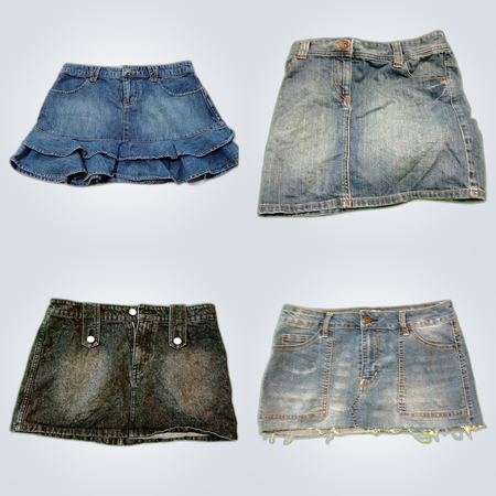 Y2K Denim Mini Skirts