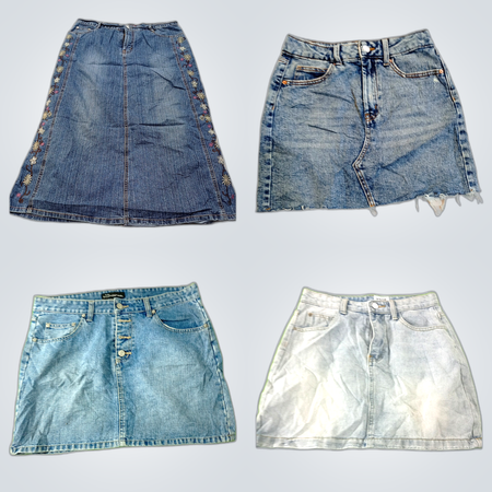 Paccchi di gonne di denim