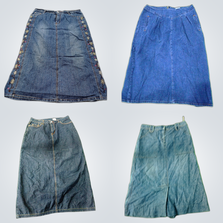 Pacchetti di gonne in denim