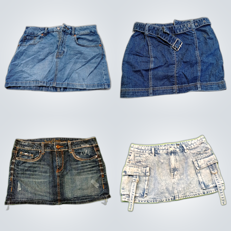 Y2K Denim Mini Skirts