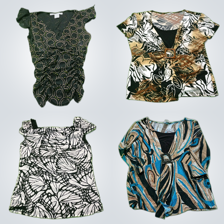 Bebe Roxy Printed Tops Bundle 10pcs Ladies Fashion Blouses