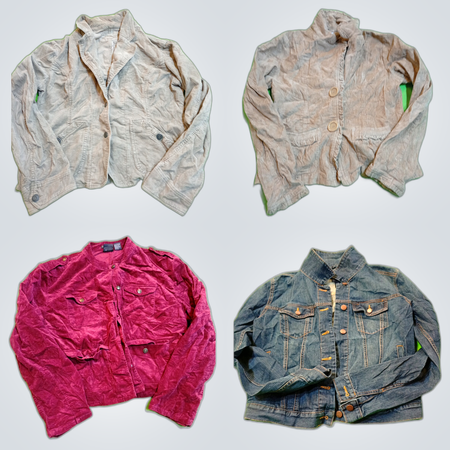 Denim & Corduroy Jacket Bundle - L.O.G.G., Silver, Universal Standard, Gap & More