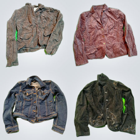 Denim Jacket Bundle Calvin Klein Earl Jean CHICOS Kensol Joe Fresh Corduroy Blazer Lot