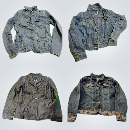 Denim & Leather Jacket Bundle - Live a Little, EightyTwo, Bacconi & More