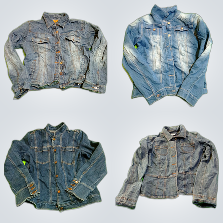 Denim Jacket Bundle - 7 Piece Mix of Juvenile Faction, LOFT & More