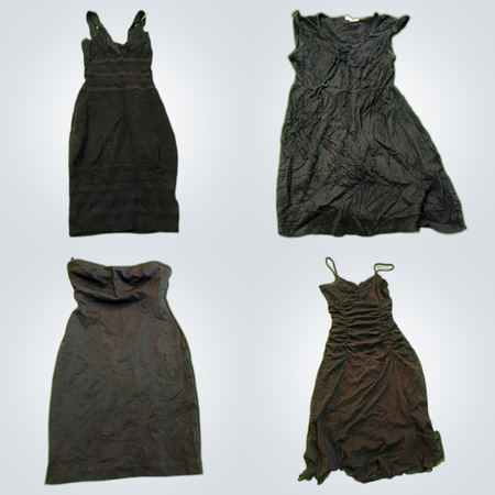 Bebe & OXY Ensemble de Robes Noires - Collection de 7 Pièces de Robes Midi et Mini