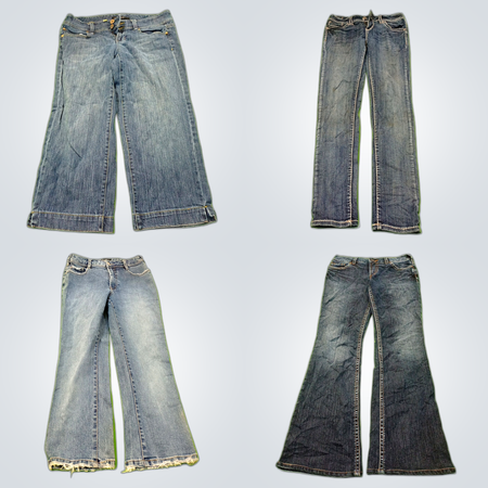 Ensemble de denim de créateur : Talbots, 7 For All Mankind et plus de jeans et jupes évasés, droits, bootcut