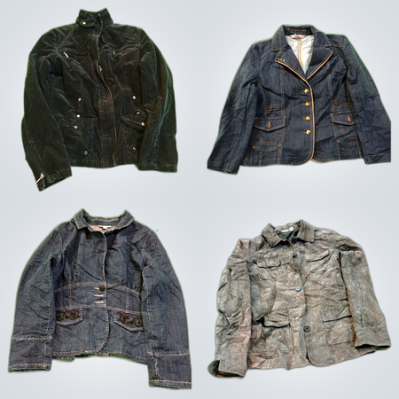 Hollister Denim Jacket Bundle: 7-Piece Mix Denim Suede Corduroy Set