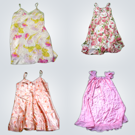 Floral Dress Bundle: 10-Piece Women's Midi, Mini & Slip Dresses Collection