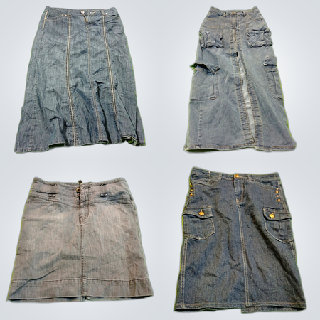 Denim Skirt Bundle: Simon Chang, Gap & More Mini Midi Mix