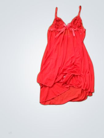 Chemise en dentelle rouge