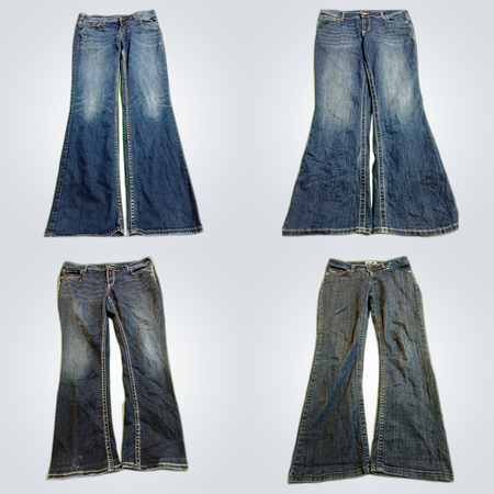 Levi's, 7 For All Mankind y más paquete de jeans de mezclilla - mezcla de 10 piezas de estilos acampanados, de campana y rectos