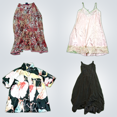 Ensemble de vêtements pour femmes de créateurs : hauts et robes en dentelle, floraux et imprimés de Bedo, Oscar de la Renta et plus