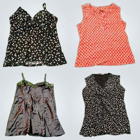 Lace, Polka Dot & Printed Blouse Bundle: Apt. 9, Gap, Tory Burch & More