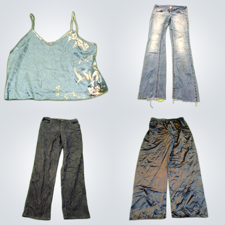 Rosa & More Top Brands Clothing Bundle 7pcs Graphic Tees Pants Jeans