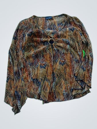 Brown Patterned Blouse