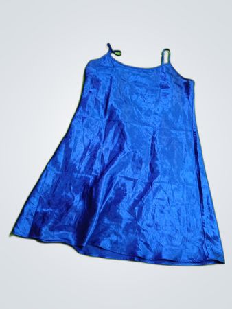 Robe en polyester bleue, taille M
