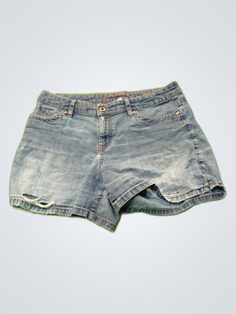 Distressed Denim Shorts