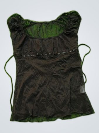 Unmarkierte durchsichtige schwarze Spitzenbluse