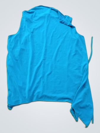 Débardeur basique bleu à pois