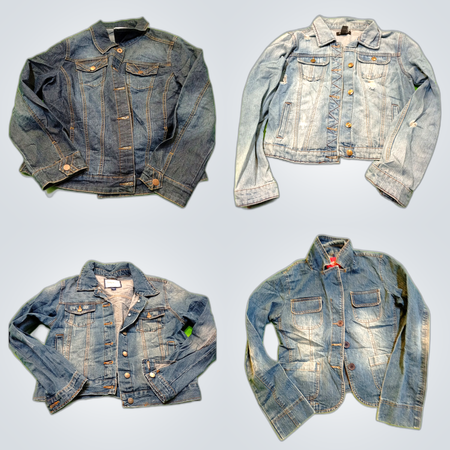 Giacca militare in denim Y2K