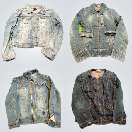 Y2K Racer Denim Jacket