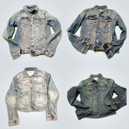 Y2K Denim Military Jacket