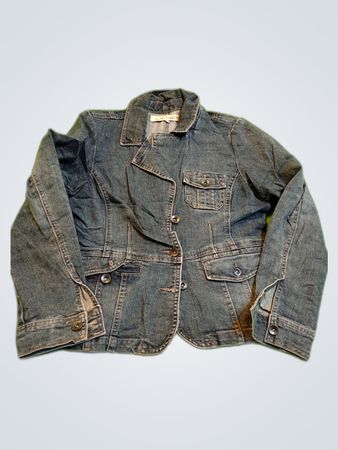 Chaqueta de mezclilla de contraste