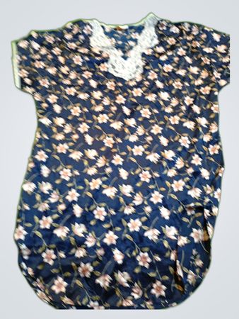 Barbizon Floral Lace Trim Slip Dress