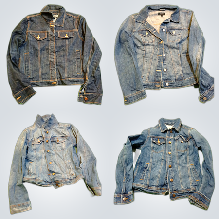 Y2K Denim Military Jacket