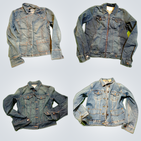 Y2K Denim Racer Jacket