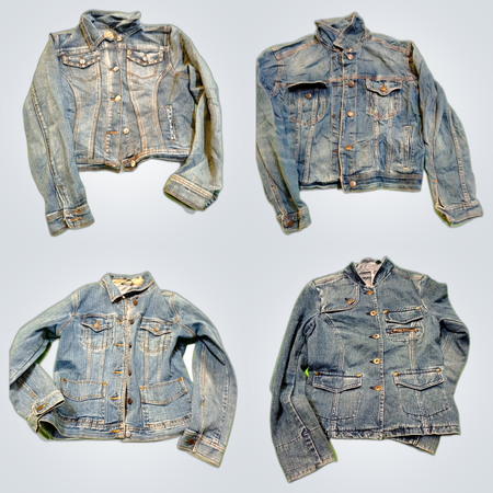 Veste en denim Y2K Racer