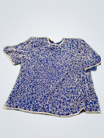 Ralph Lauren Embroidered Blue Blouse