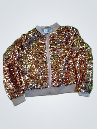Sequined Bomber Jacket