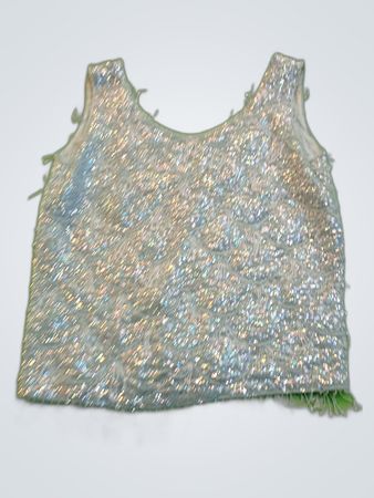 Unbranded Sequined Wool Sleeveless Blouse
