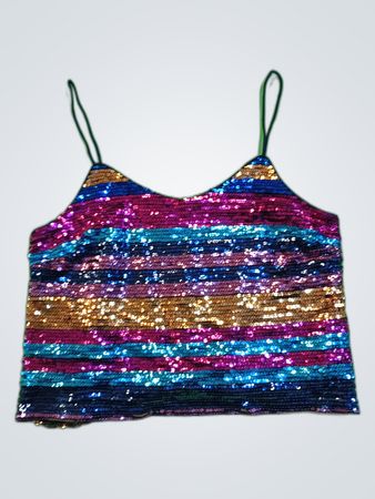 WAYP Sequined Cami Top