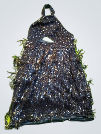 Sequined Halter Dress