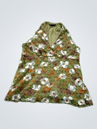 INC International Concepts Printed Sleeveless Blouse